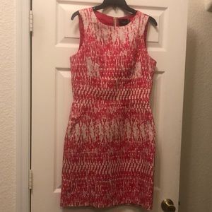 Dress size 8 in pink and cream